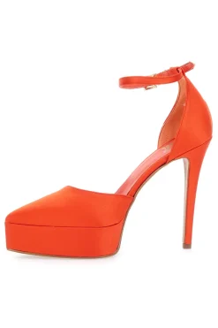 611 Coral Satin Plateau Dekolleté-PITTARELLO ELITE Outlet