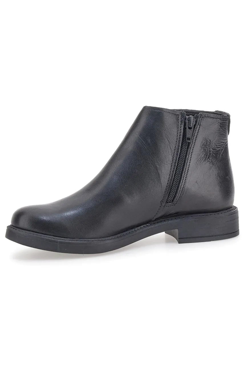 Pittarello Elite 99 – Stiefeletten aus schwarzem Leder mit seitlichem Reißverschluss