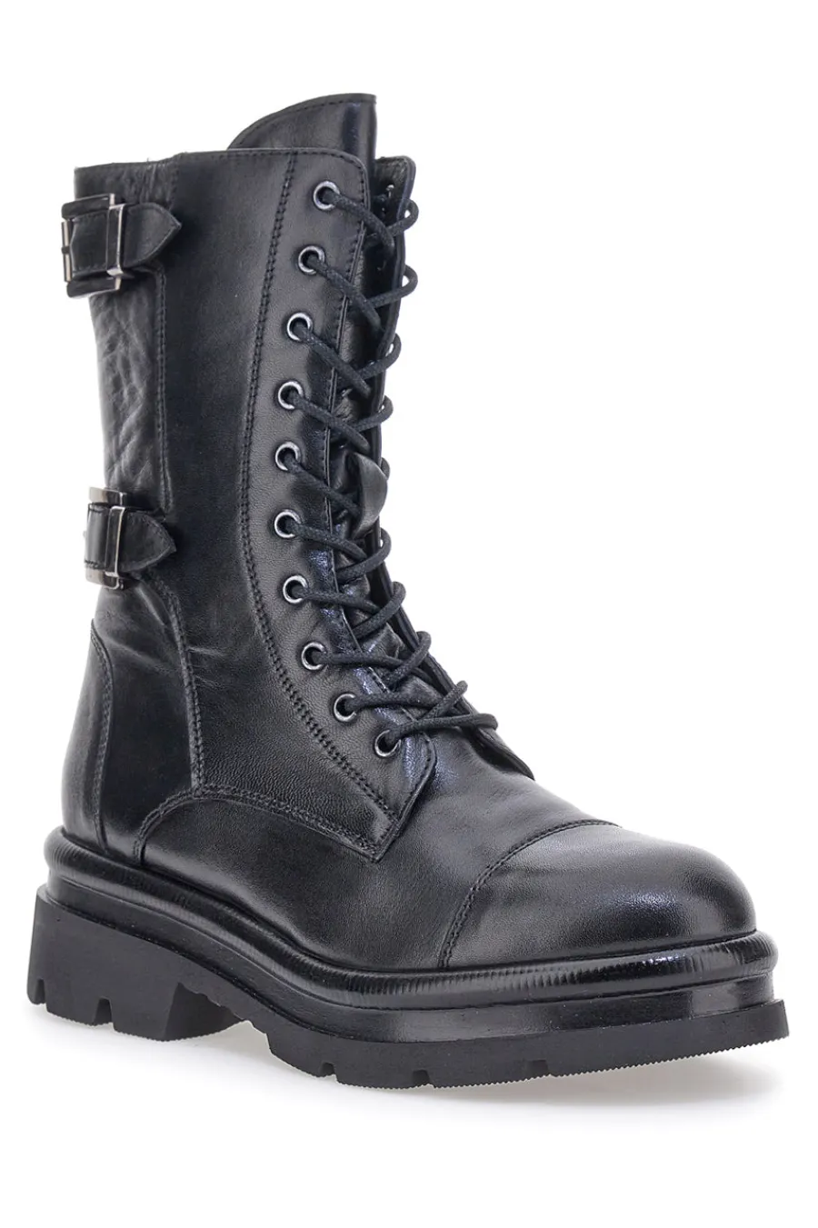 KI6062 e Stiefeletten mit Schnallen und Profilsohle-PITTARELLO FOCUS Discount
