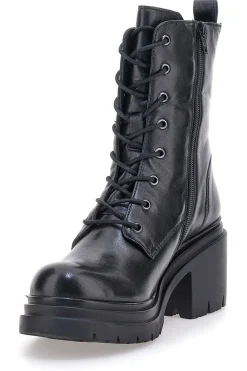 KI4040 e Stiefeletten mit breitem Absatz und Schnürverschluss-PITTARELLO FOCUS Discount