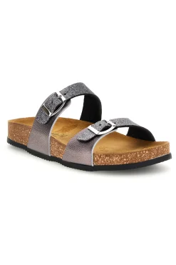 335A006SR Silber Doppelriemen Hausschuhe-PITTARELLO TIERRA Clearance