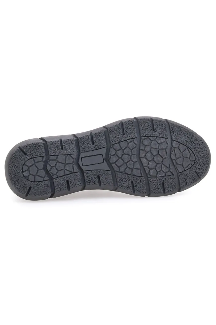 Pittarello Tierra 11613 schwarze Lederschuhe mit kontrastierenden Schnürsenkeln