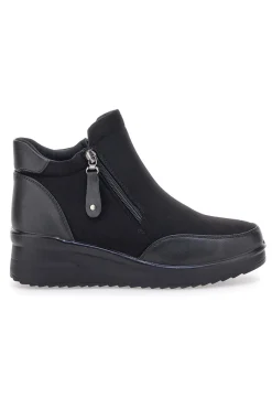 MIN63 e Stiefeletten mit seitlichem Reißverschluss und weicher Innensohle-PLOCADI Discount