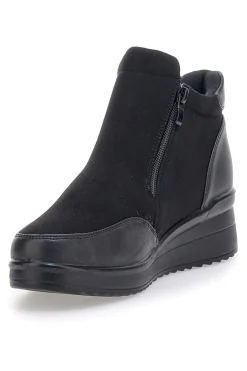 MIN63 e Stiefeletten mit seitlichem Reißverschluss und weicher Innensohle-PLOCADI Discount