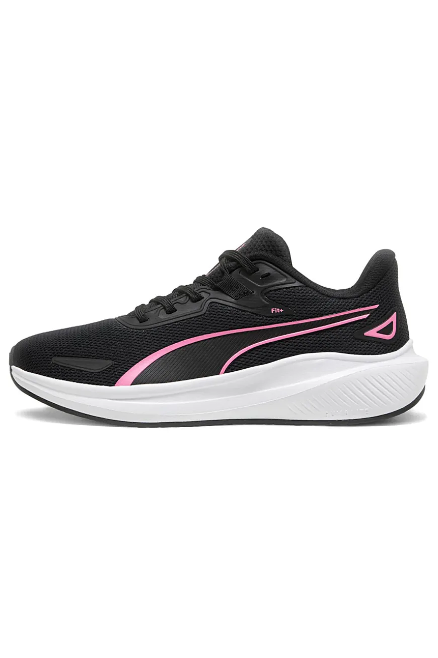 Puma – Skyrocket Lite – Schwarze Laufschuhe mit rosa Details