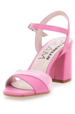 Rosa Sandalen mit Riemen und Absatz 8,5 5548-PITTARELLO GLAM