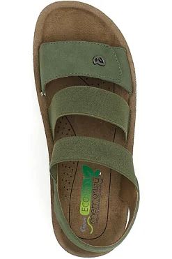 Sandalen mit elastischem Grün J526201-ECO BIO New