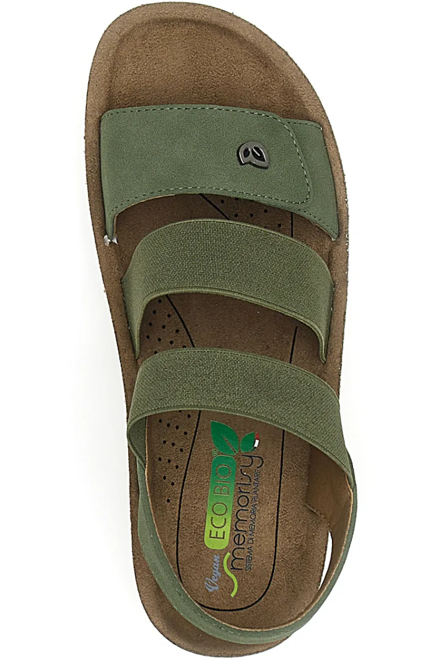 Sandalen mit elastischem Grün J526201-ECO BIO New