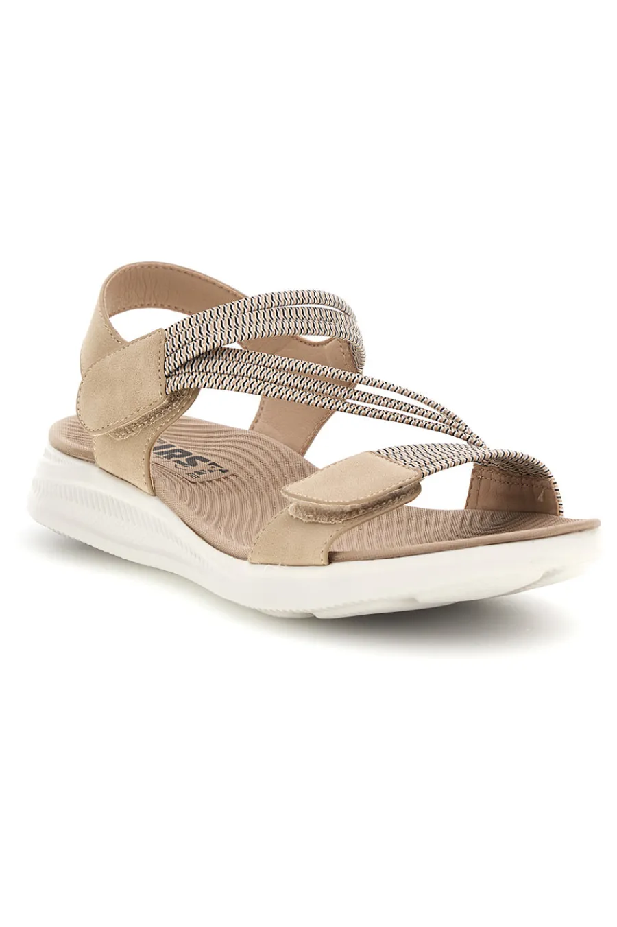 Sandali Albicocca con fasce elastiche 2-FIRST ACTIVE New