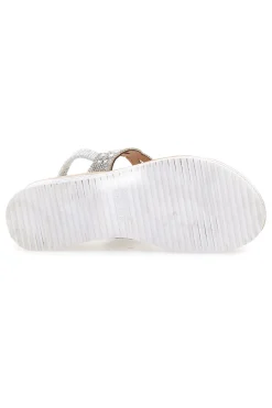 Sandali Argento Con Perline Quanna Mel 21030-QUANNA MELL Clearance