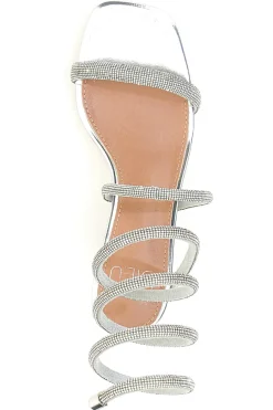 Sandali con strass e laccio a spirale 1614-MON DIEU Sale
