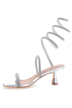 Sandali con strass e laccio a spirale 1614-MON DIEU Sale