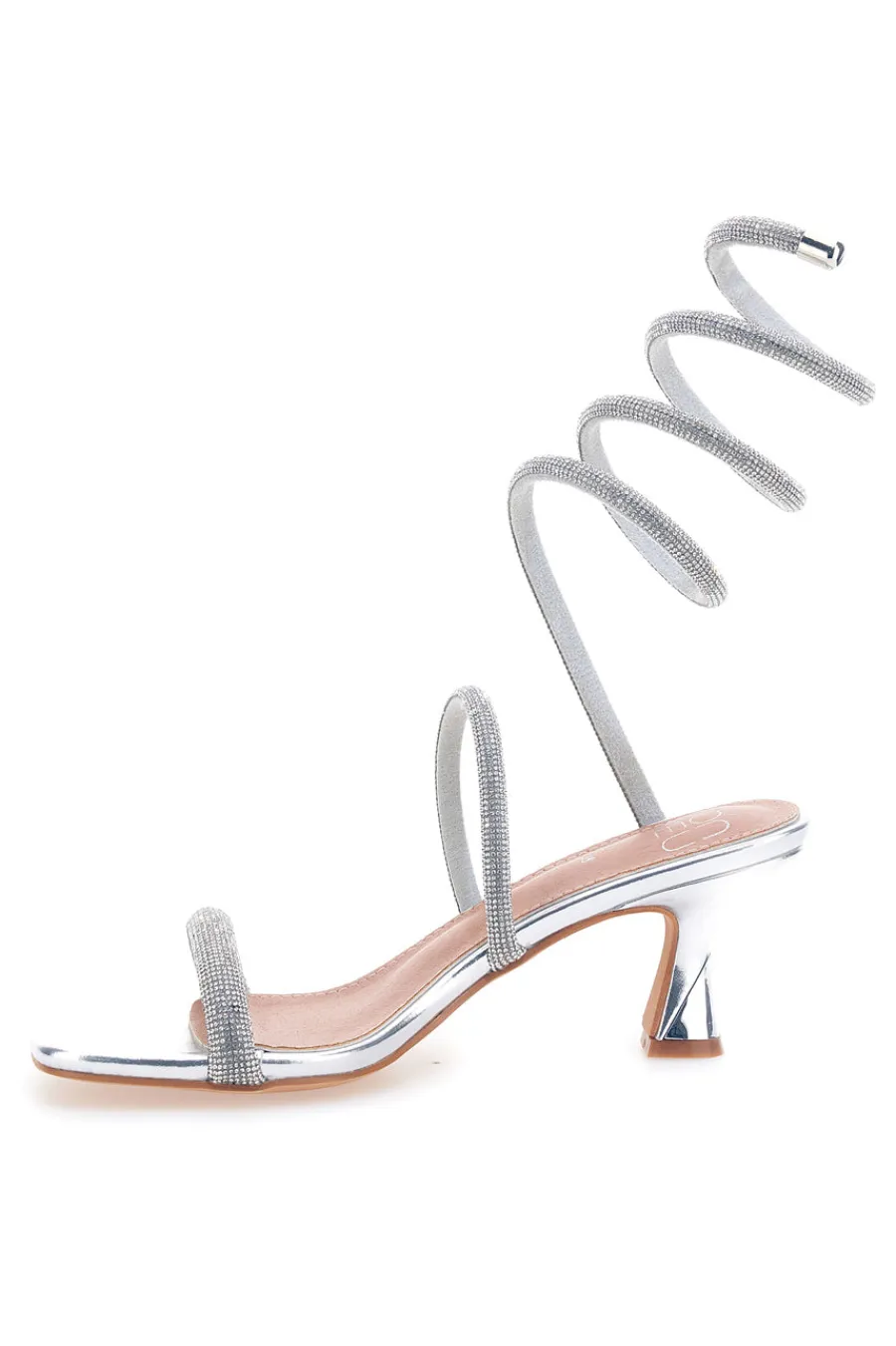 Sandali con strass e laccio a spirale 1614-MON DIEU Sale