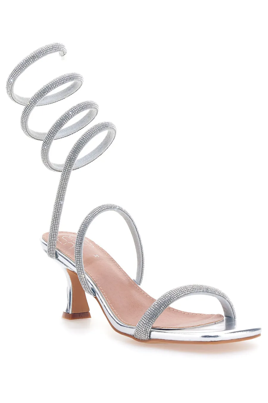 Sandali con strass e laccio a spirale 1614-MON DIEU Sale