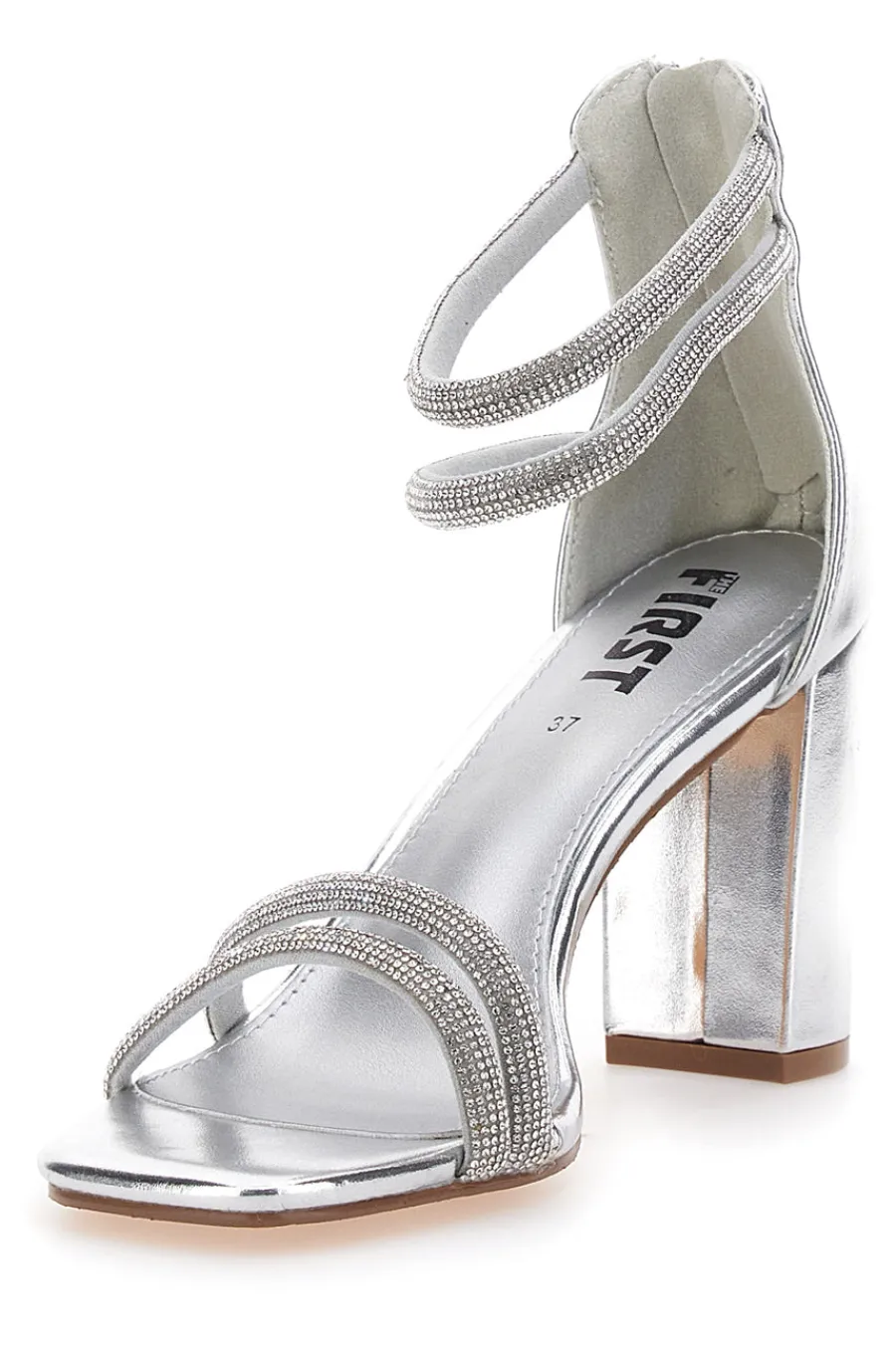 Sandali Con Tacco Alto e Strass 254-THE FIRST Best
