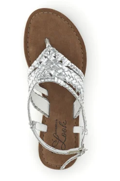 Sandali argento in vera pelle infradito intrecciati IF6300-PITTARELLO LOOK Clearance