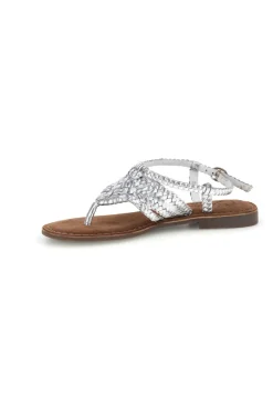 Sandali argento in vera pelle infradito intrecciati IF6300-PITTARELLO LOOK Clearance