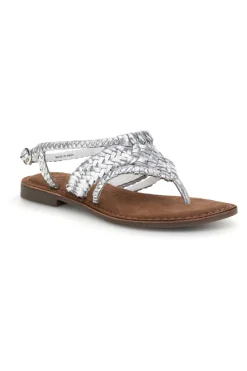 Sandali argento in vera pelle infradito intrecciati IF6300-PITTARELLO LOOK Clearance