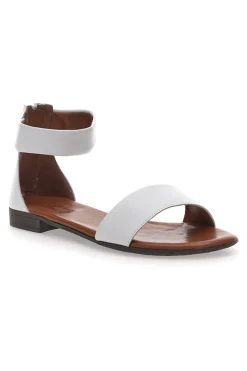 Sandali Bassi Bianchi con Cinturino alla Caviglia 225495-PITTARELLO LOOK Clearance