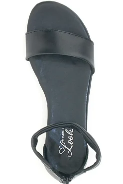 Sandali Bassi Neri con Cinturino alla Caviglia 225495-PITTARELLO LOOK Clearance