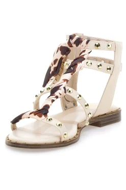 Sandali con borchie e lacci animalier Me & Me 1660-ME u0026 ME New
