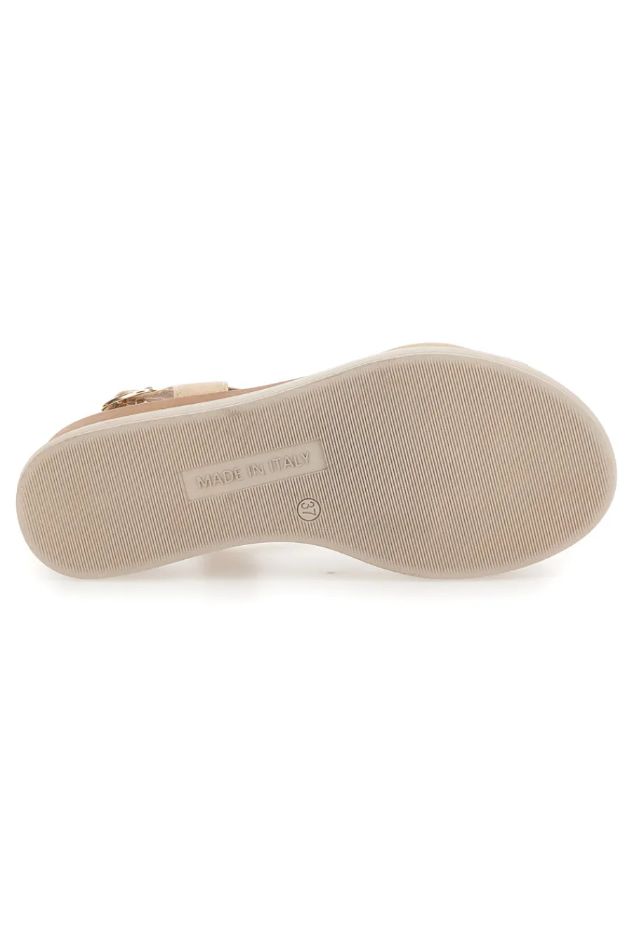 Sandali Beige con Brillantini e Platform CAFE COST 182465148-CAFÈ COST