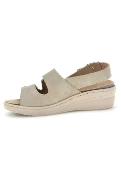 Sandali beige con cinturini regolabili e soletta estraibile 0183-PRIMA RIGA Discount