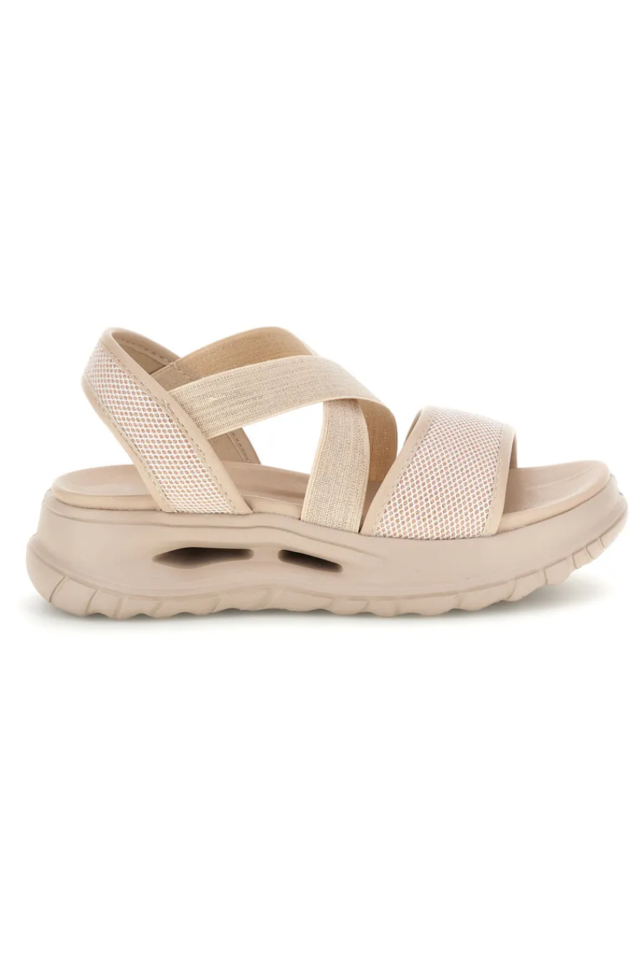 Sandali con fasce elastiche platform comfort 353e001-PLOCADI Outlet