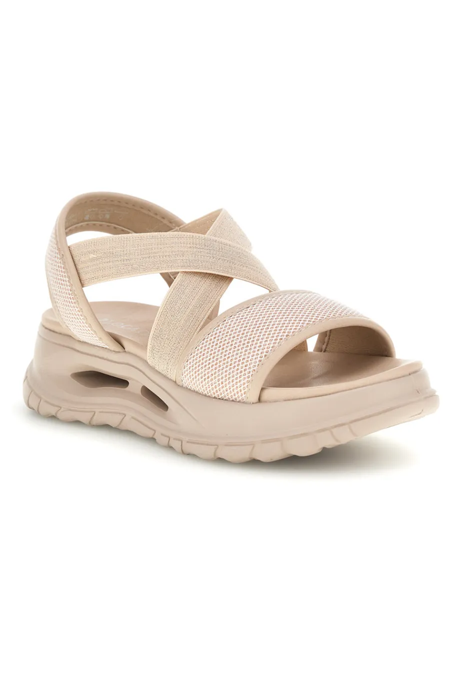 Sandali con fasce elastiche platform comfort 353e001-PLOCADI Outlet