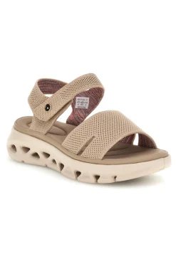 Sandali beige con fasce in mesh suola comfort G80634-PLOCADI Best