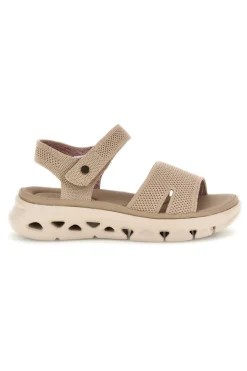 Sandali beige con fasce in mesh suola comfort G80634-PLOCADI Best