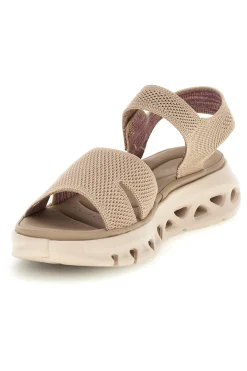 Sandali beige con fasce in mesh suola comfort G80634-PLOCADI Best