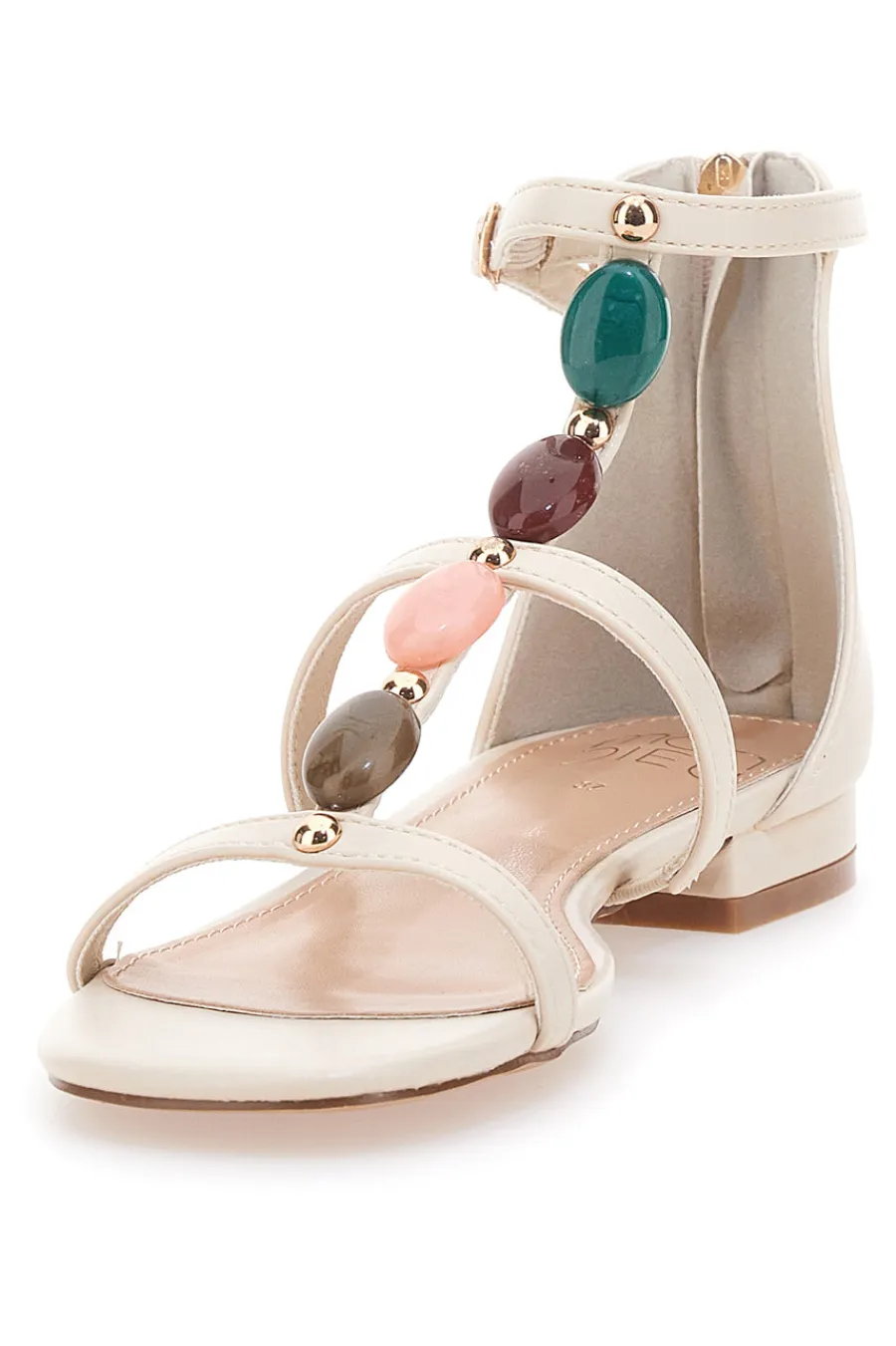 Sandali con Pietre Colorate 695-MON DIEU Outlet