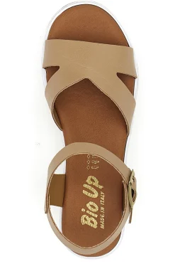 Sandali beige con plantare anatomico e cinturino 403-BIO UP Clearance