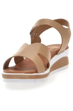 Sandali beige con plantare anatomico e cinturino 403-BIO UP Clearance