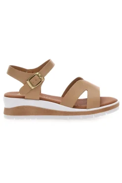 Sandali beige con plantare anatomico e cinturino 403-BIO UP Clearance