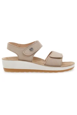 Sandali beige con sottopiede in pelle 42K23HC-FLY FLOT New