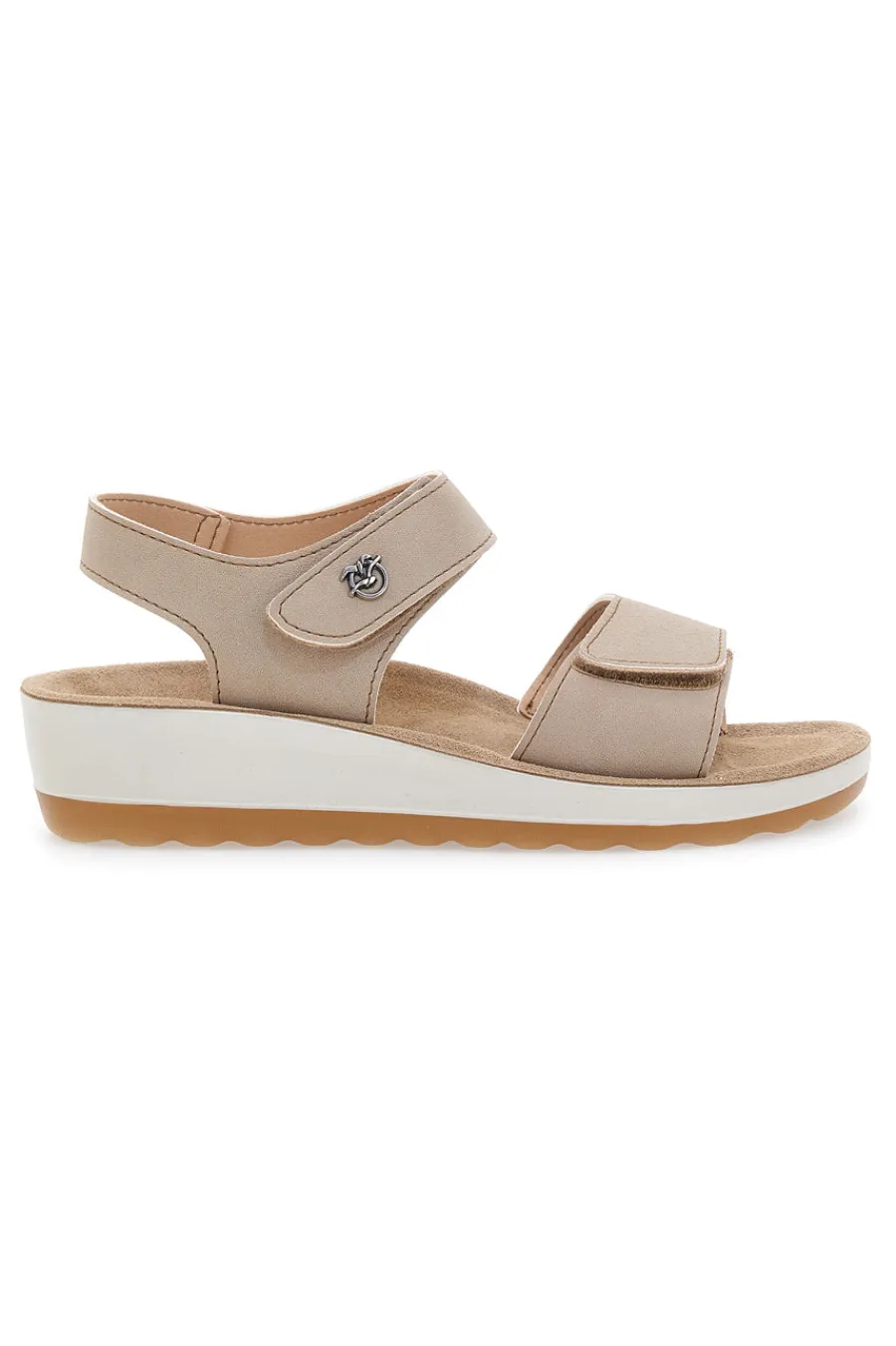 Sandali beige con sottopiede in pelle 42K23HC-FLY FLOT New