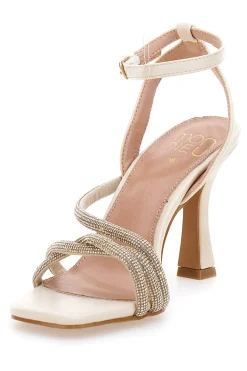 Sandali con strass e tacco alto 1625-MON DIEU Sale
