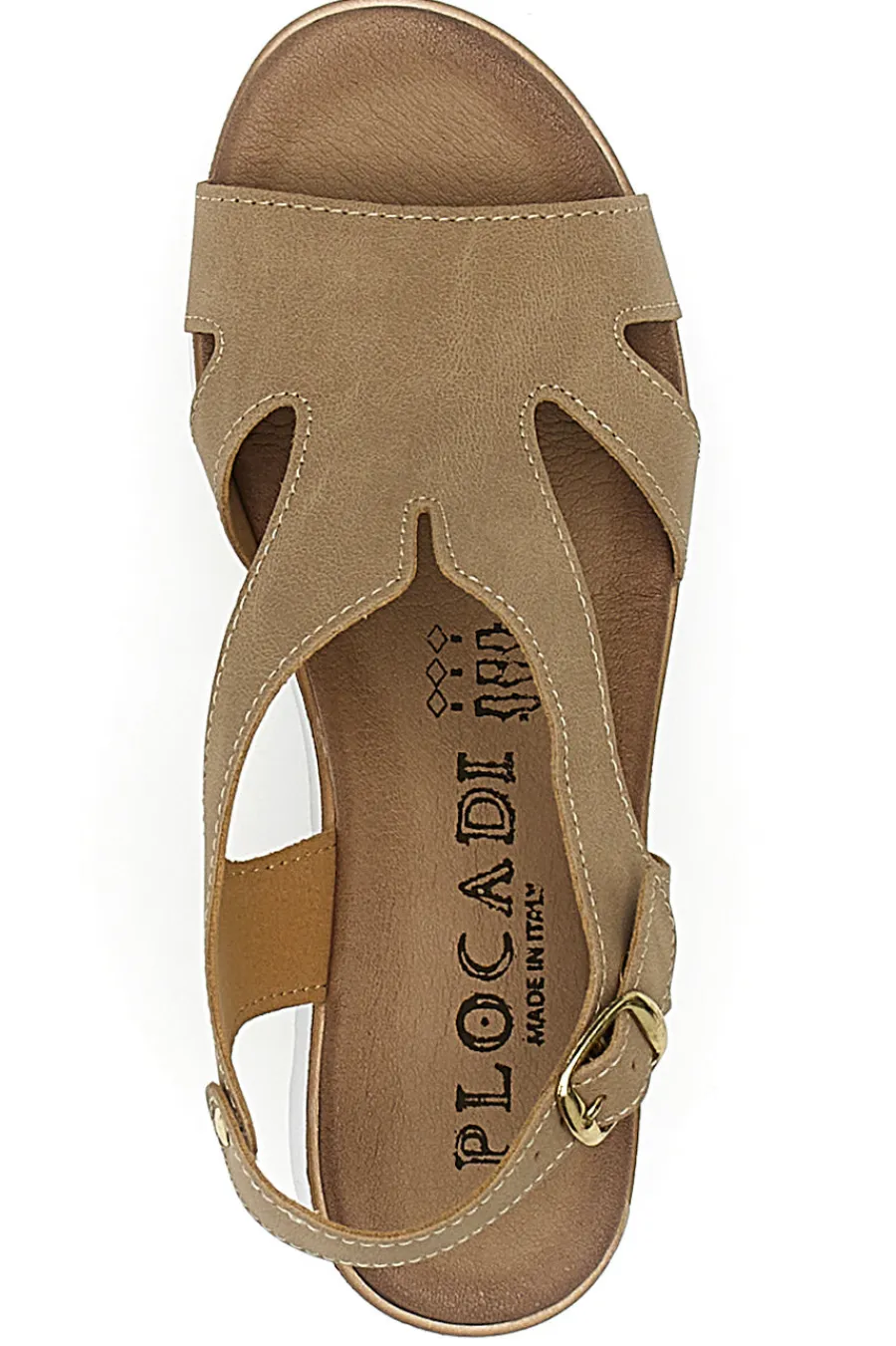 Sandali con Zeppa Bianca e CInturino 11074113-PLOCADI Clearance