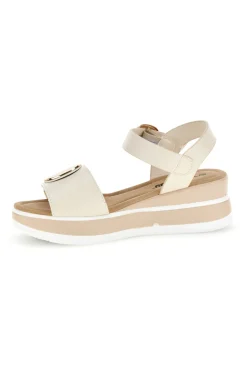 Sandali Beige con zeppa e dettaglio decorativo E471-ENERGY Online