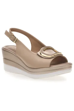 Sandali con zeppa e maxi fibbia MK3197352-PITTARELLO LOOK Clearance
