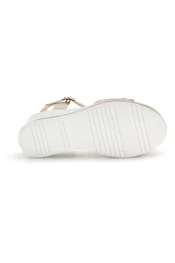 Sandali beige con zeppa e memory soft E804-ENERGY Clearance