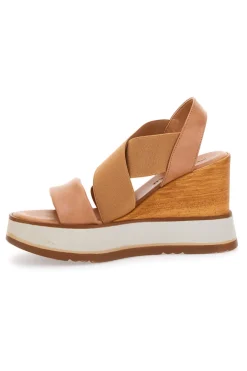 Sandali Beige Con Zeppa 24953-PITTARELLO