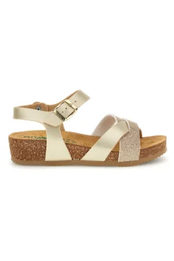 Sandali beige e oro con sottopiede in pelle 293A940SR-PITTARELLO ECO Online