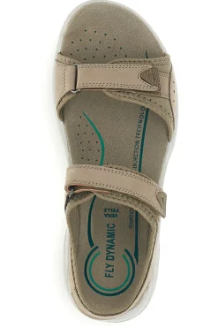 Sandali beige in vera pelle con plantare anatomico 6 FD41-FLY DINAMIC Online