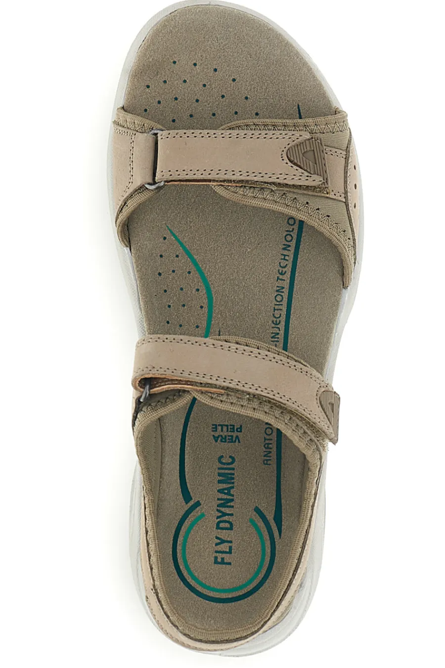 Sandali beige in vera pelle con plantare anatomico 6 FD41-FLY DINAMIC Online