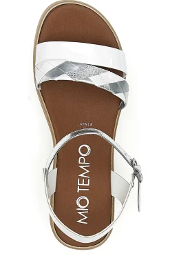 Sandali Bianchi con Cinturino 3420-MIO TEMPO Clearance