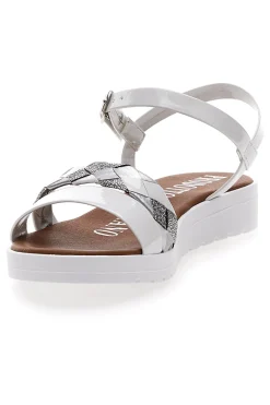 Sandali Bianchi con Cinturino Made in Italy 8187-MIO TEMPO Best