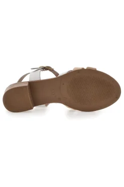 Sandali Bianchi con Fascette Incrociate 243205-PITTARELLO LOOK Clearance